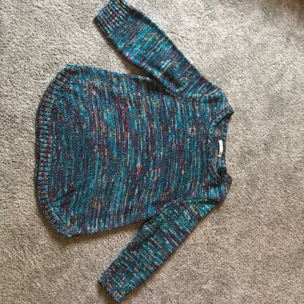 Studio Works multicolored sweater L, 3/4 sleeve